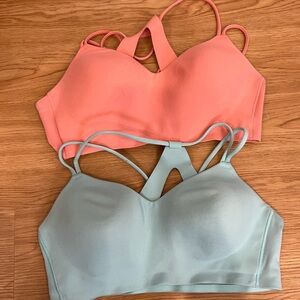 Women’s Sports Bra - Pink and Light Blue
